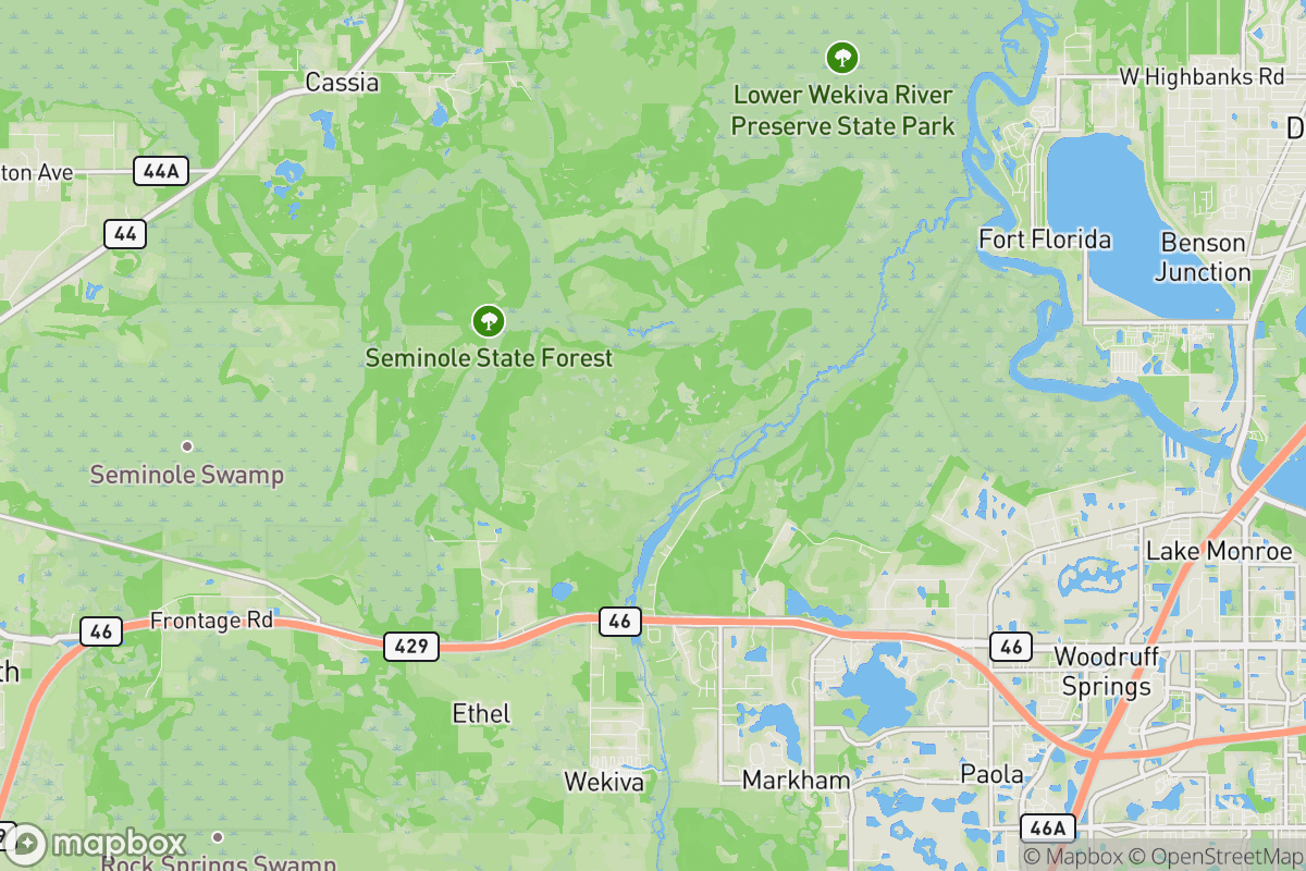 Lower Wekiva Loop Via Florida Trail